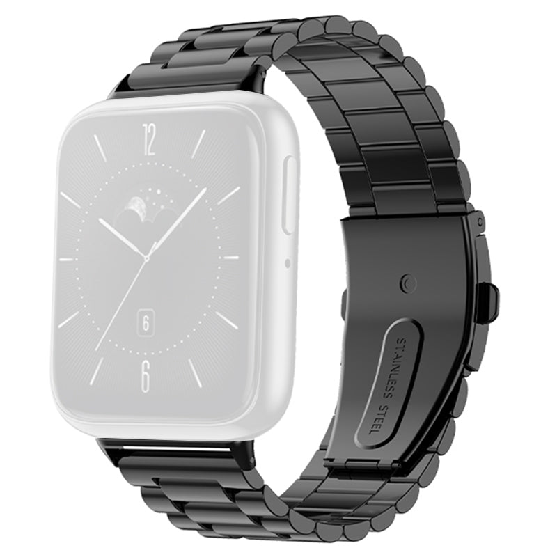 For Oppo Watch 3 Three Beads Smart Watch Band Replacement Metal Wrist Strap with Folding Clasp For Oppo Watch 3 Three Beads Smart Watch Band Replacement Metal Wrist Strap with Folding Clasp
